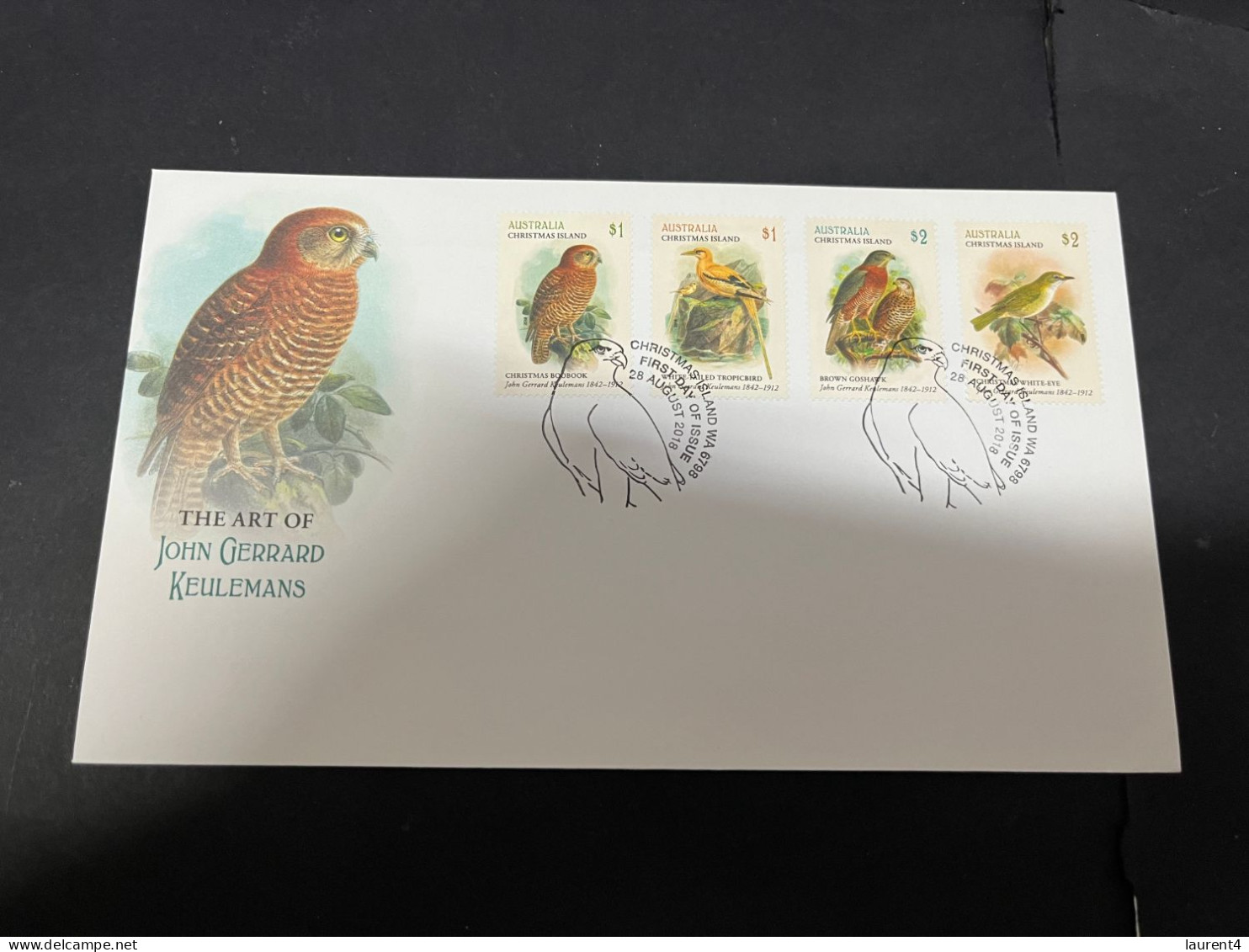 6-3-2024 (2 Y 19) Australia  Christmas Island - FDC 2018 (1 Cover) - Birds - Christmas Island
