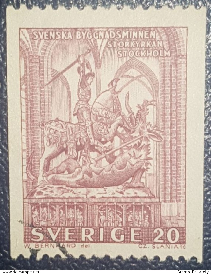 Sweden 20 Historic Buildings 1962 Used Stamp - Usados