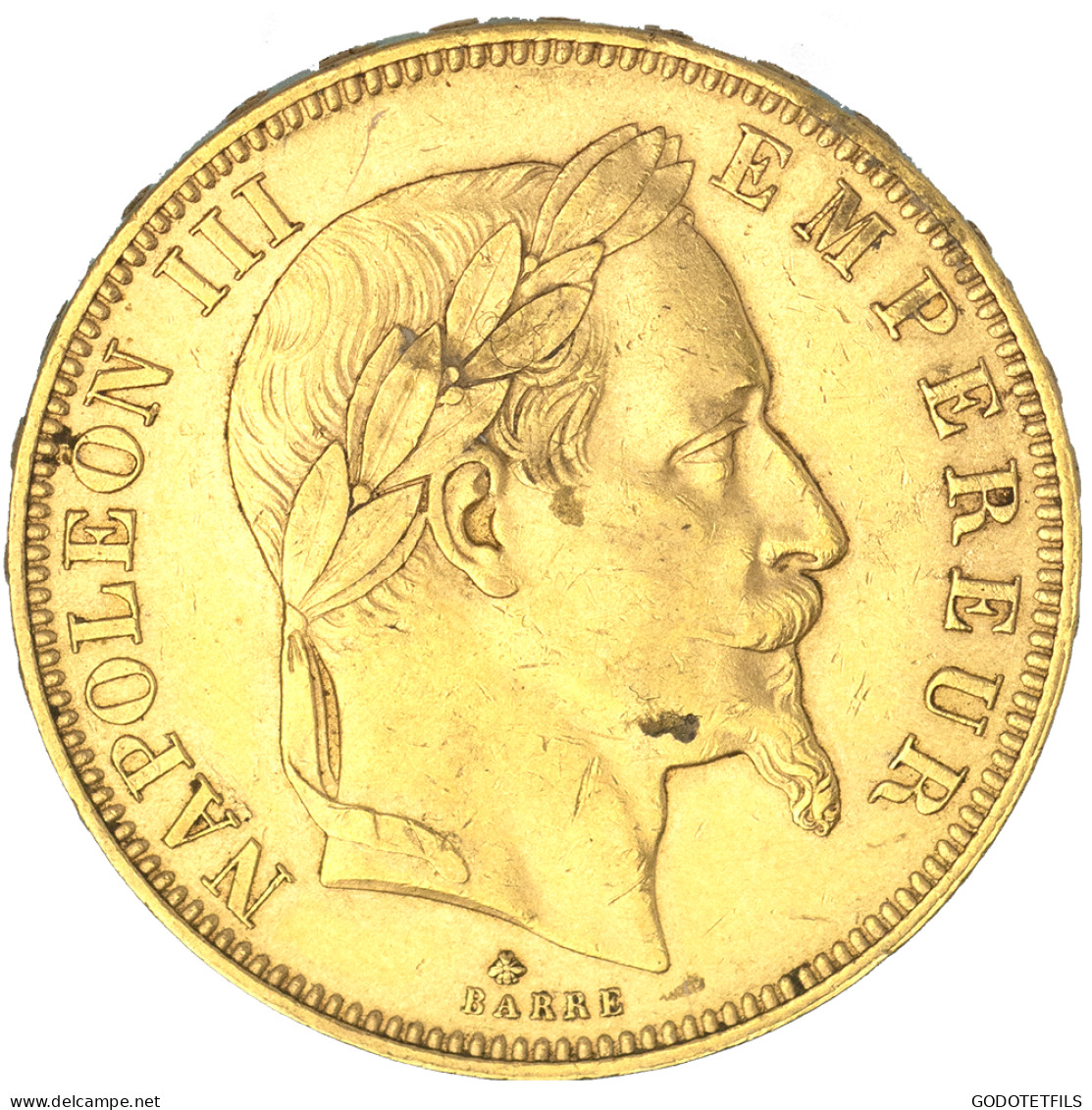 Second-Empire- 50 Francs Napoléon III Tête Laurée 1862 Paris - 50 Francs (gold)