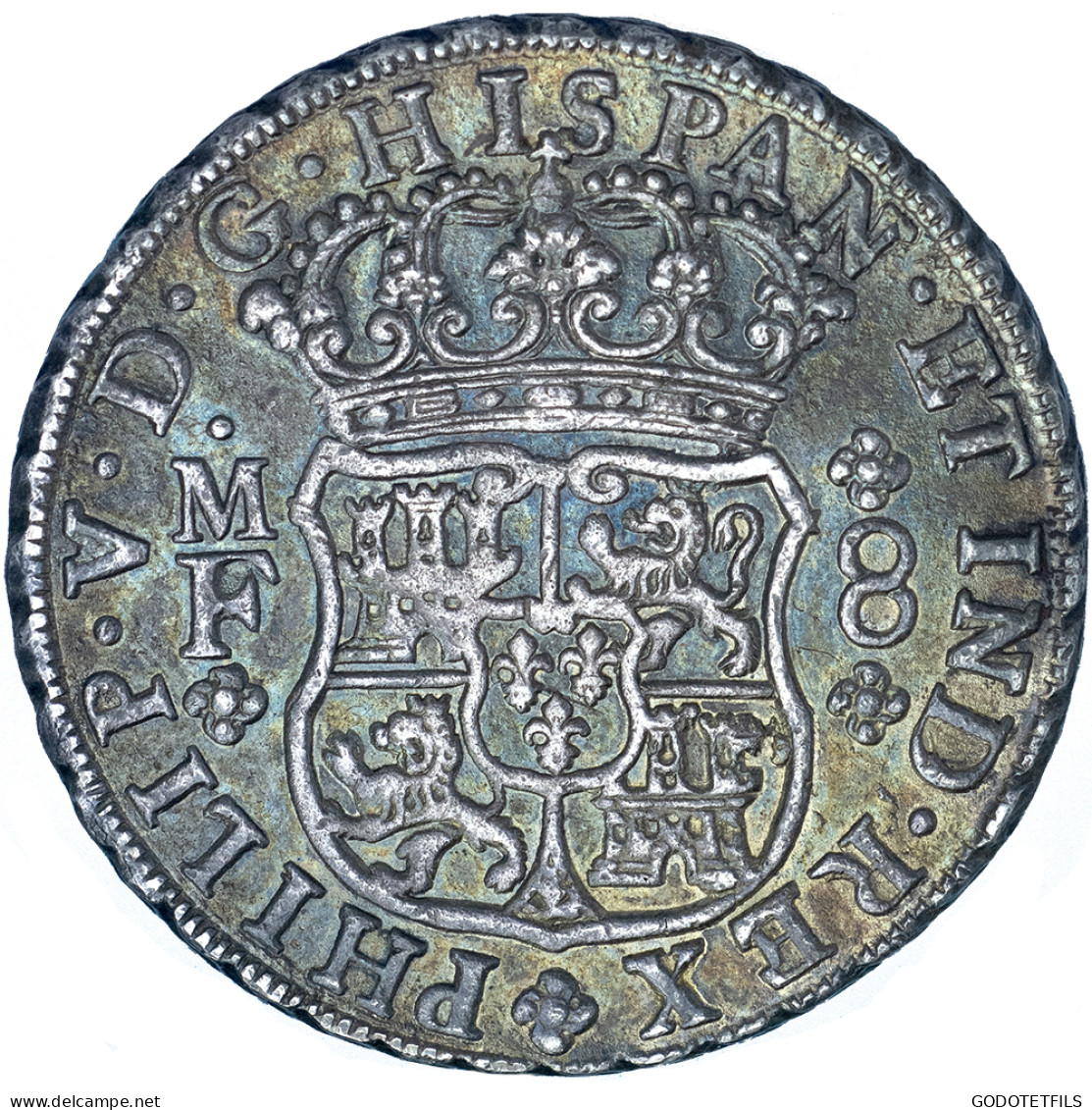 Mexique-8 Reales Philippe V DEspagne 1742 Mexico - México