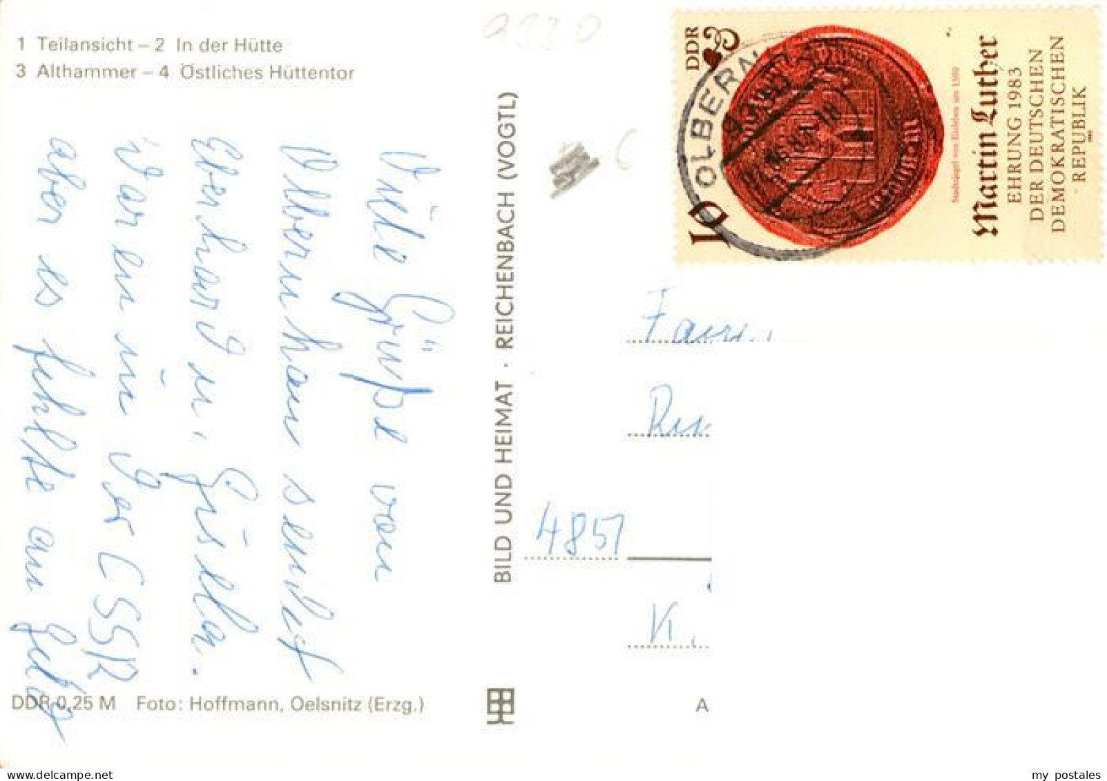 73962517 Gruenthal_Olbernhau Teilansicht In Der Huette Althammer Oestliches Huet - Olbernhau