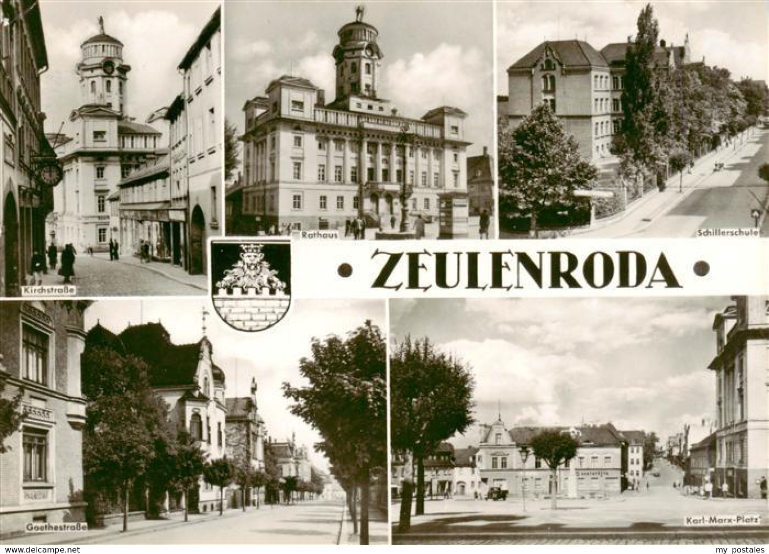 73962513 Zeulenroda-Triebes Kirchstrasse Rathaus Schillerschule Goethestrasse Ka - Zeulenroda