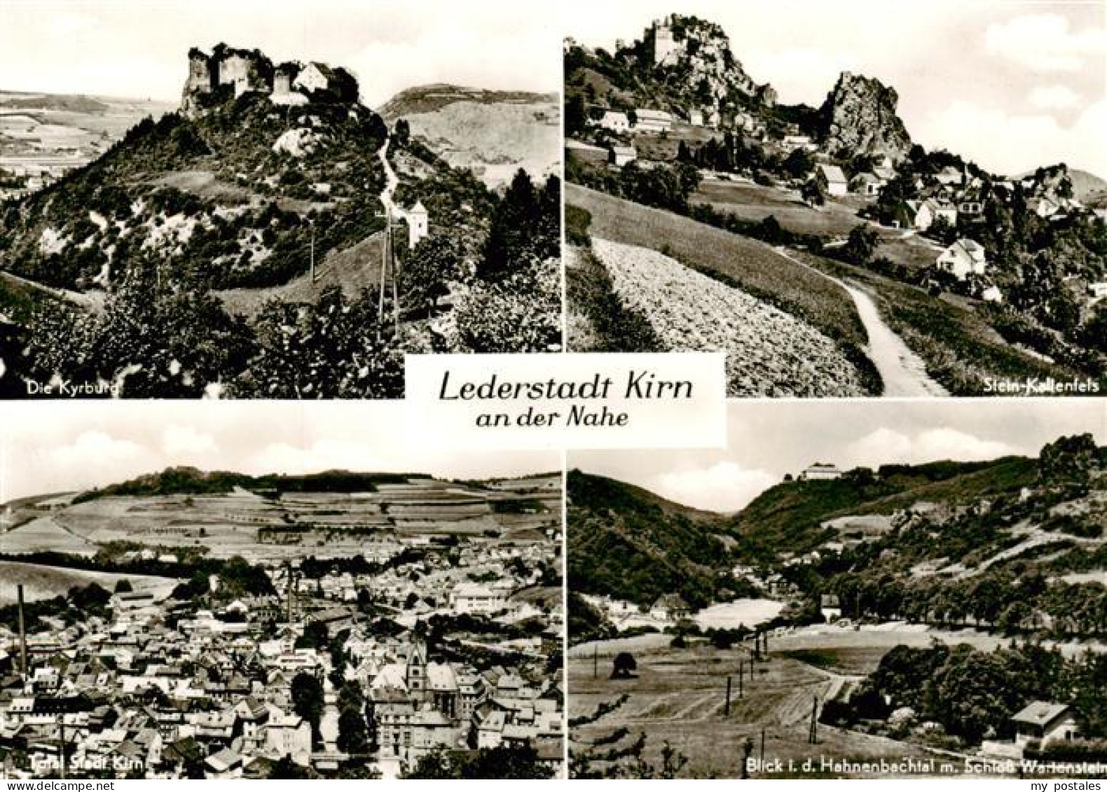 73922621 Kirn_Nahe Die Kyburg Stein Kallenfels Stadtansicht Hahnenbachtal Mit Sc - Kirn