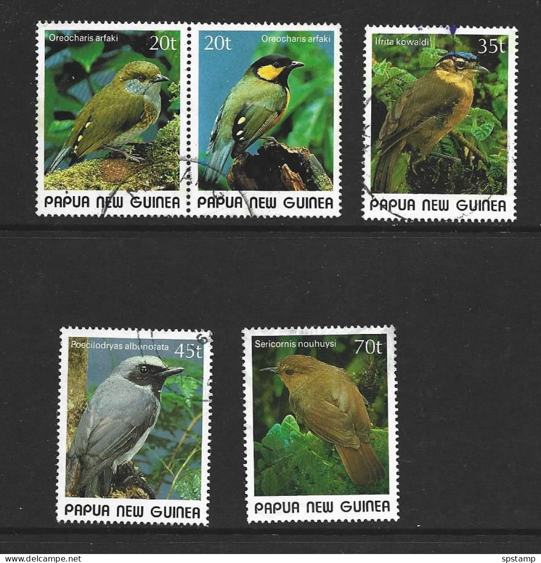 Papua New Guinea 1989 Bird Set 5 VFU - Papua New Guinea