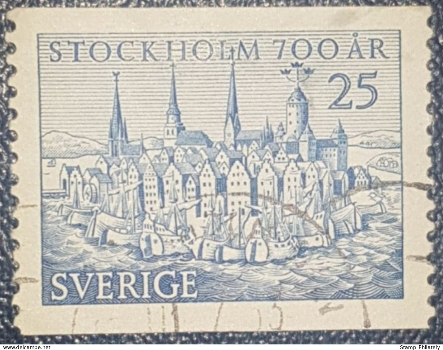 Sweden Anniversary Of Stockholm 1953 Used Stamp 25 - Usati