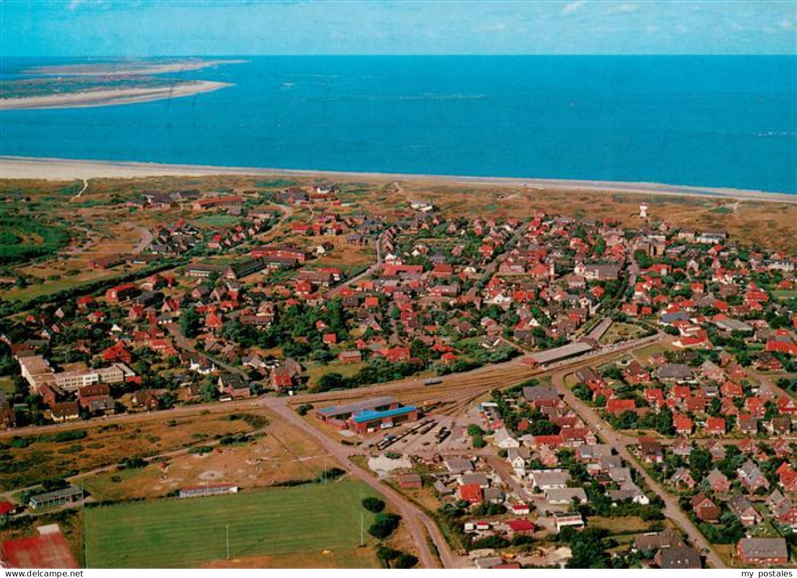 73922310 Langeoog_Nordseebad Fliegeraufnahme - Langeoog