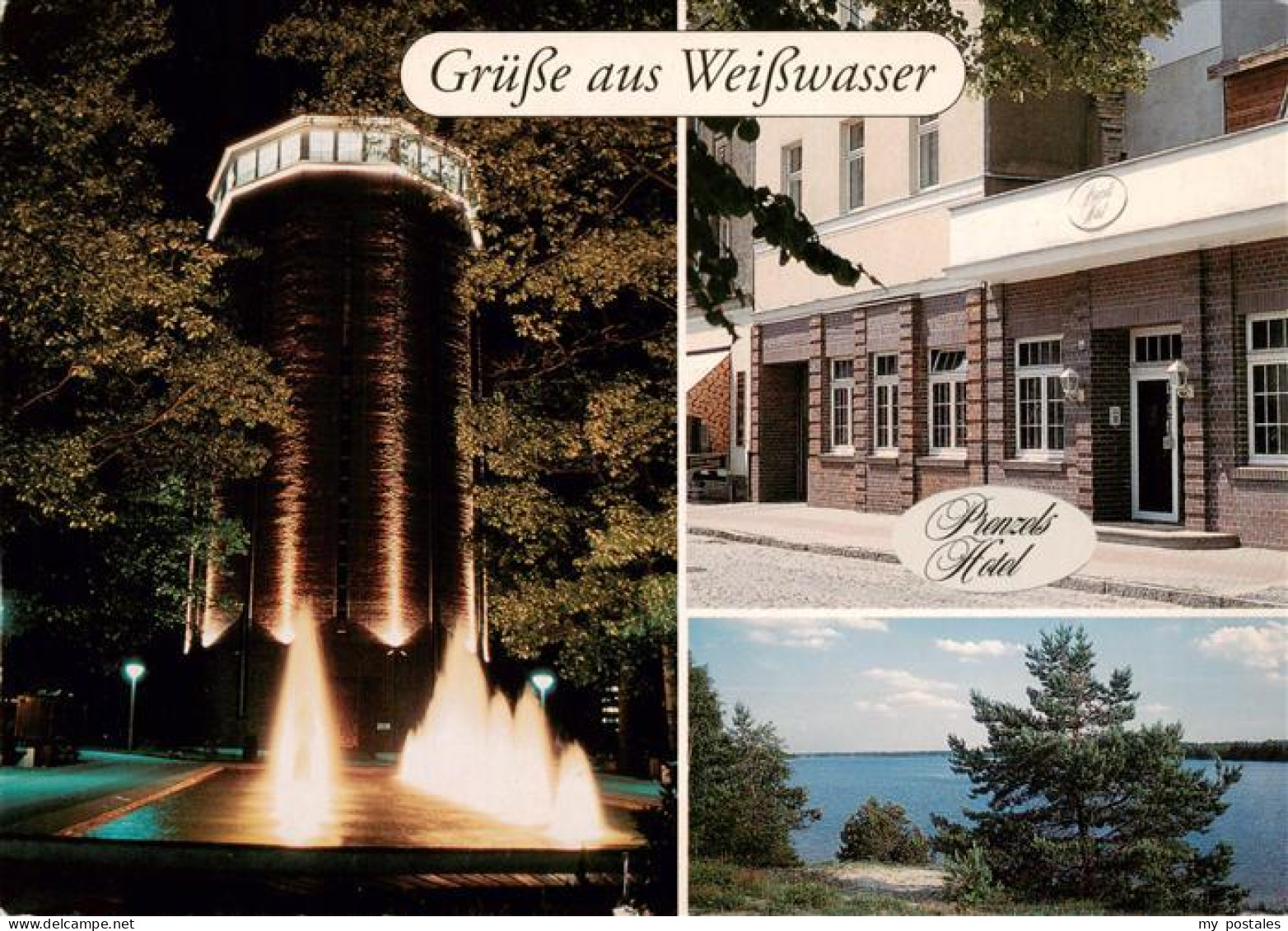 73881501 Weisswasser  Oberlausitz Wasserturm Prenzels Hotel Halbendorfer See  - Weisswasser (Oberlausitz)