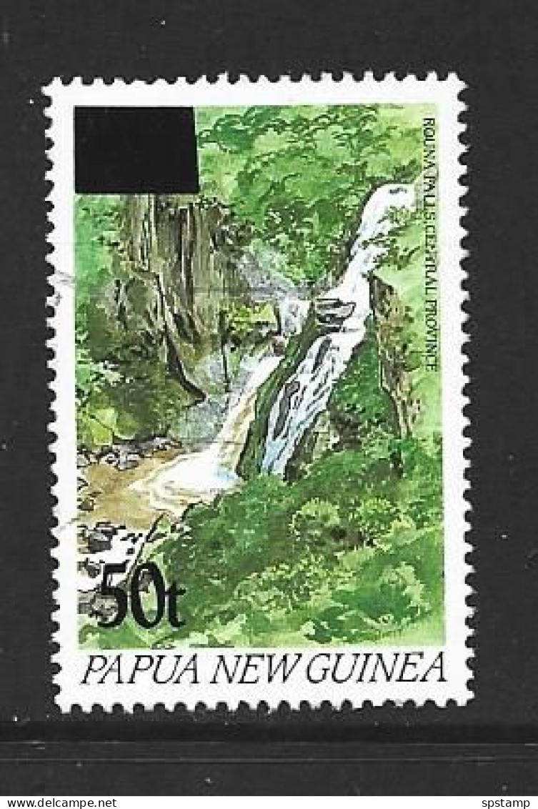 Papua New Guinea PNG 1994 50t On 35t Waterfall Emergency Surcharge Single FU - Papua New Guinea