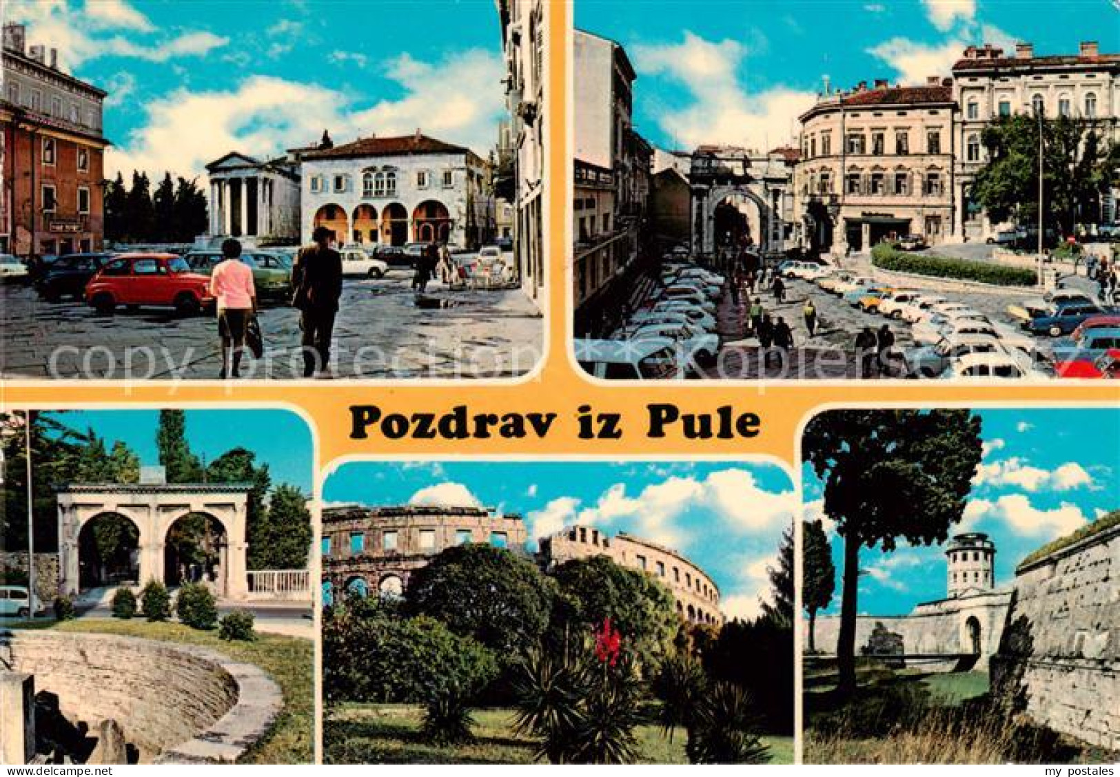 73847597 Pula Pola Croatia Ortsansichten Schloss Arena Ruine  - Croatie