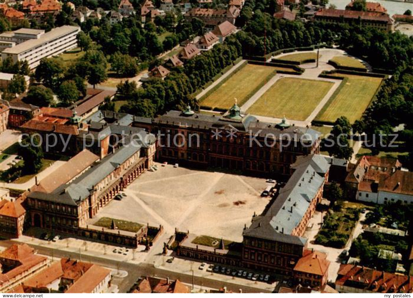 73813911 Rastatt Schloss Fliegeraufnahme Rastatt - Rastatt