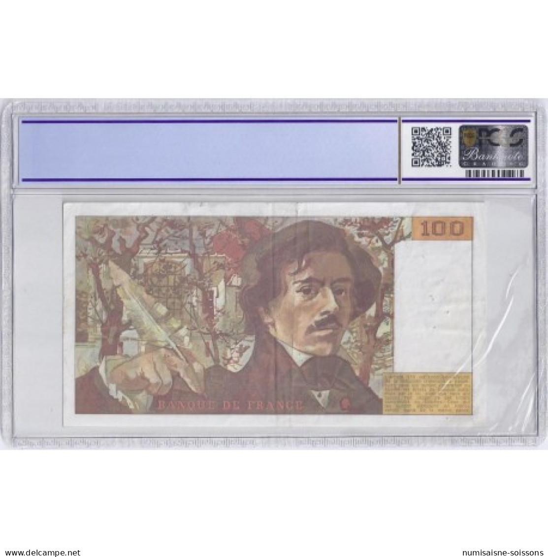 FAY 69/8b - 100 FRANCS DELACROIX 1984 - FAUTE - ERROR NOTE - TB - VF30 - P.154b - Errores