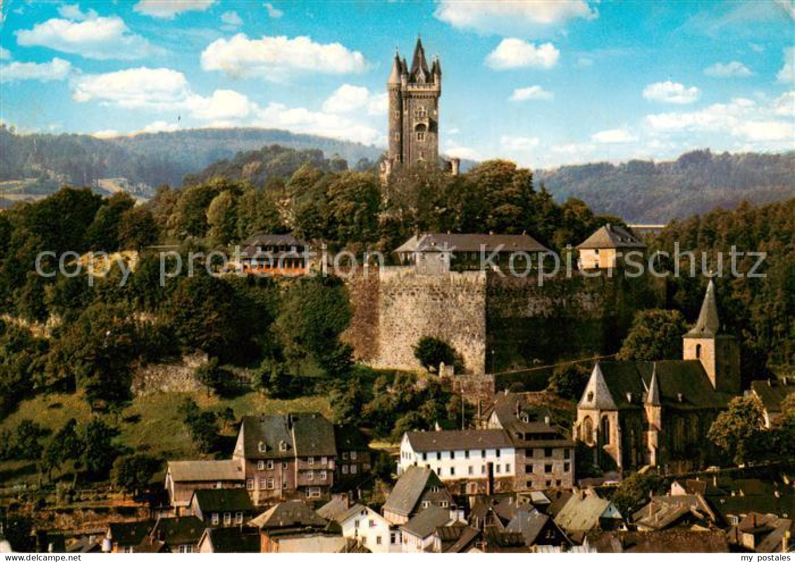 73813887 Dillenburg Stadtansicht Mit Kirche Und Wilhelmsturm Dillenburg - Dillenburg