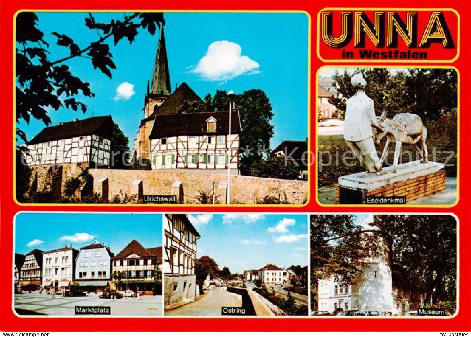 73813825 Unna Ulrichswall Eseldenkmal Marktplatz Ostring Museum Unna - Unna