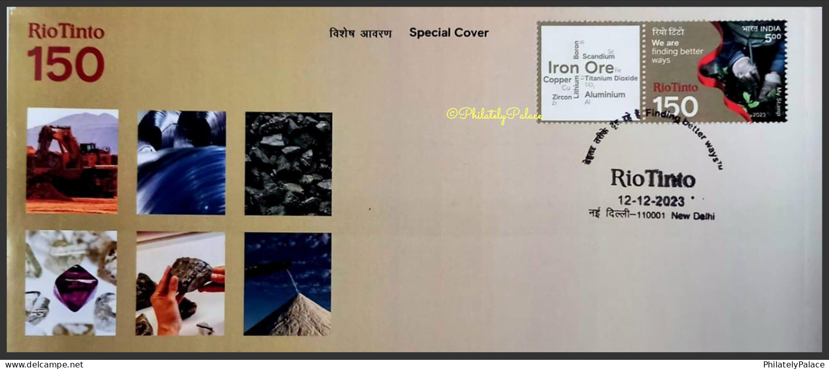 India 2023 Rio Tinto, Mining Industry, Iron Ore, Titanium, Lithium, Copper ,Diamond ,Mineral ,Biodiversity,Sp Cover (**) - Briefe U. Dokumente