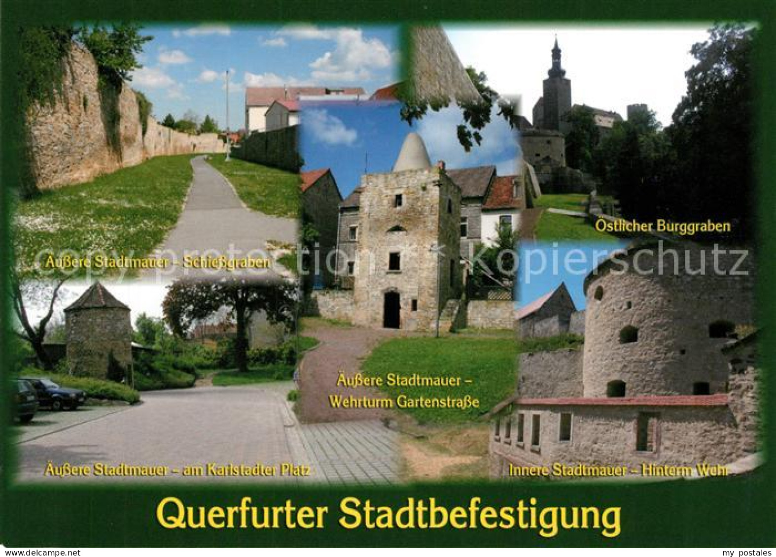 73199111 Querfurt Stadtbefestigung Stadtmauer Schiessgraben  Querfurt - Querfurt