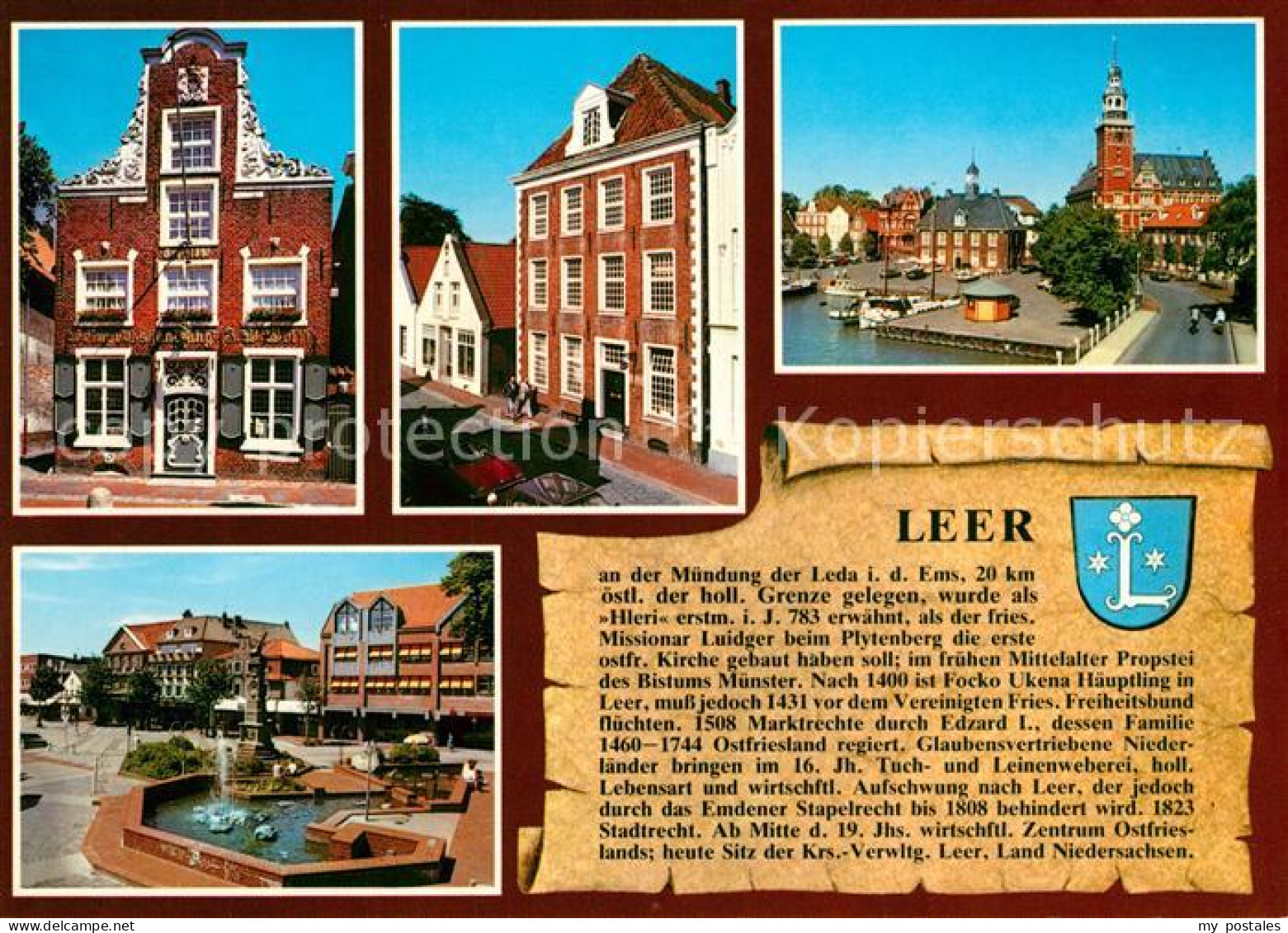 73199006 Leer Ostfriesland Haus Samson Heimatmuseum Hafen Waage Rathaus Leer Ost - Leer