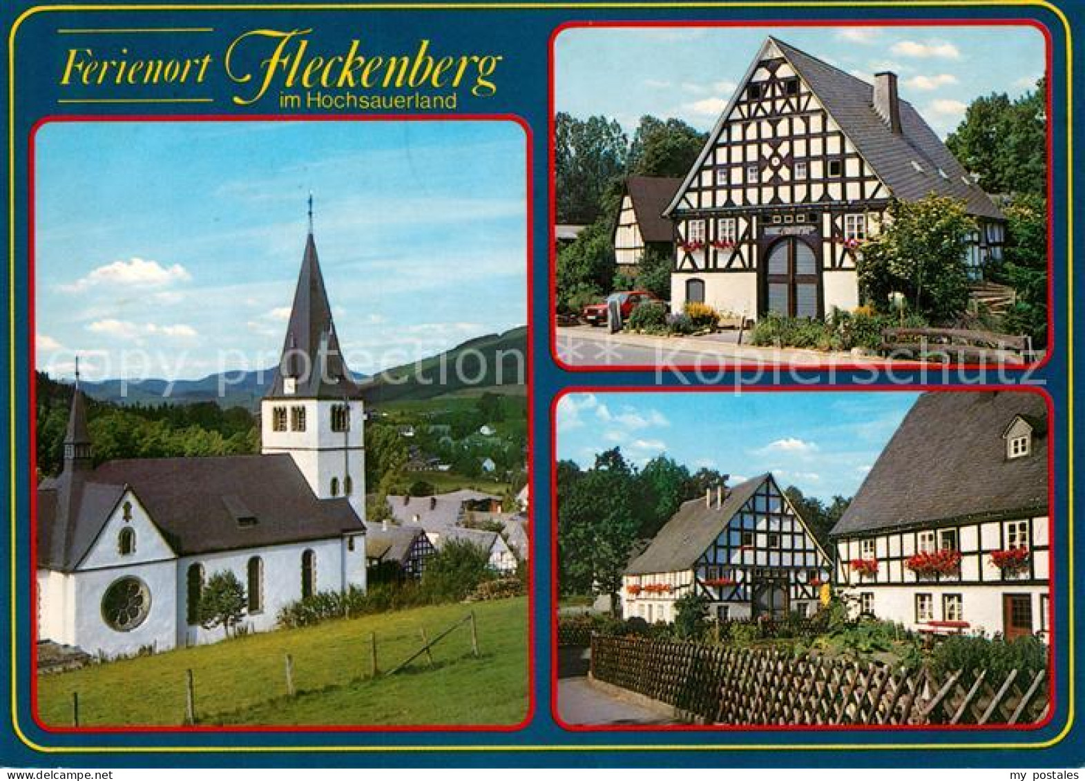 73197844 Fleckenberg Kirche Fachwerkhaeuser Fleckenberg - Schmallenberg