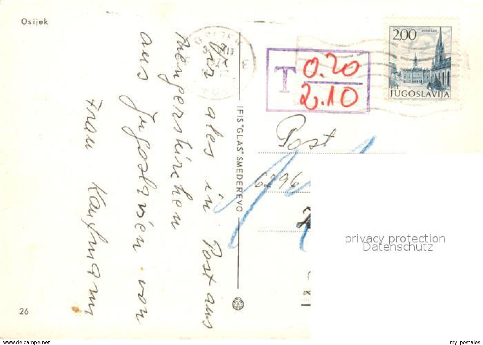 73197824 Osijek Croatia Strassenpartie Osijek Croatia - Croatie