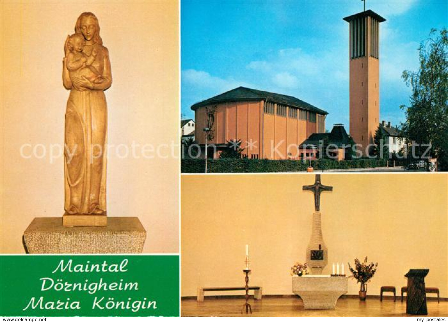 73196842 Doernigheim Marienfigur Kirche Altar Doernigheim - Maintal