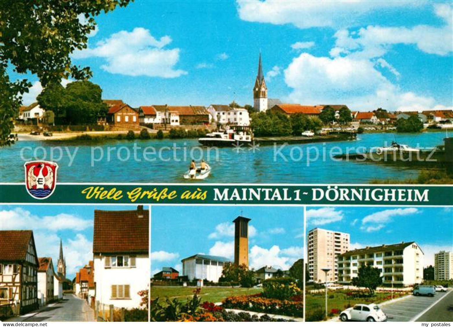 73196841 Doernigheim Mainpartie Hauptstrasse Kirche Park Doernigheim - Maintal