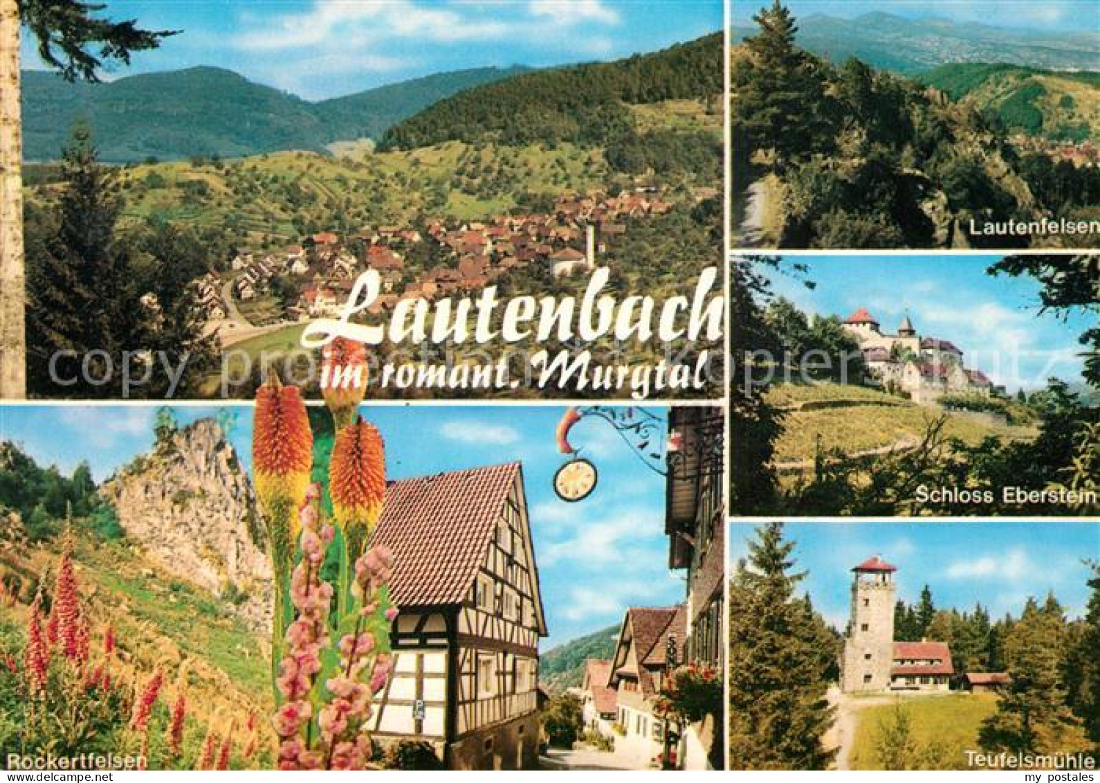 73196790 Lautenbach Gernsbach Lautenfelsen Schloss Eberstein Teufelsmuehle Laute - Gernsbach