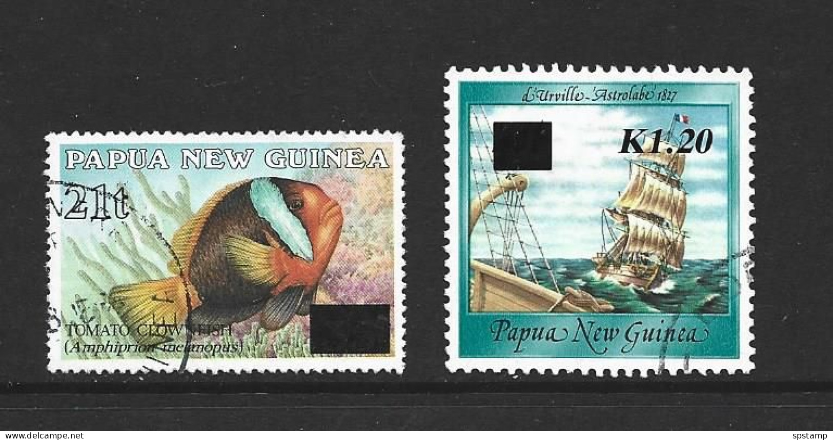 Papua New Guinea PNG 1994 March 21t & 1.2K Emergency Surcharges Set Of 2 FU - Papua New Guinea