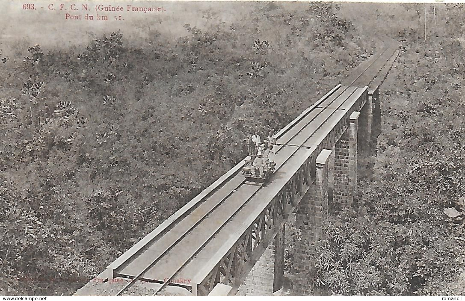 Guinée )    C.F.C.N. Guinée Française - Pont Du Km 51 - Centrafricaine (République)