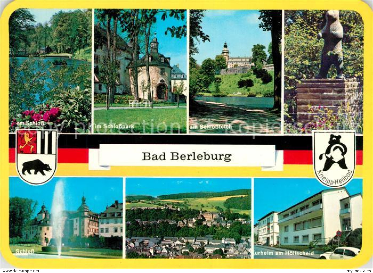 73195232 Bad Berleburg Am Schloss Park Schlossteich Panorama Kurheim Am Hoellsch - Bad Berleburg