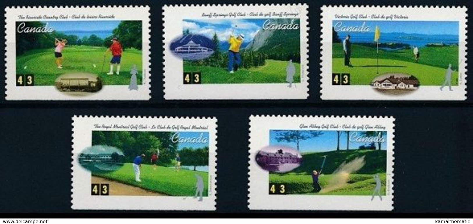 Canada 1995 MNH 5v, Golf, Sports - Golf