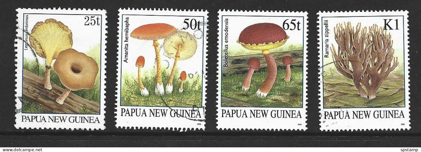 Papua New Guinea PNG 1995 Mushroom Set Of 4 FU - Papua New Guinea