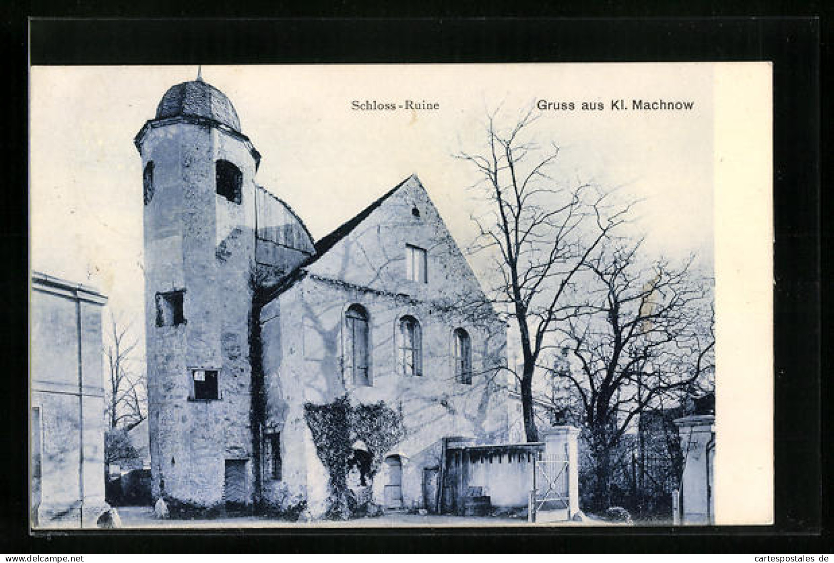 AK Klein-Machnow, Ansicht Der Schloss-Ruine  - Kleinmachnow