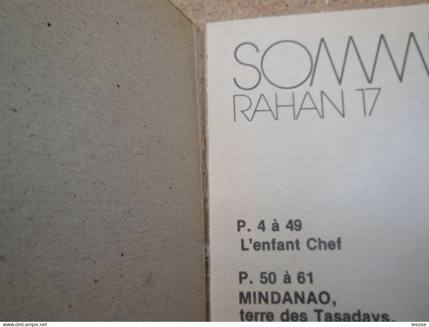 BD Vaillant RAHAN N° 17 L'enfant Chef, 1976, Bd Brochée...........N5 - Rahan