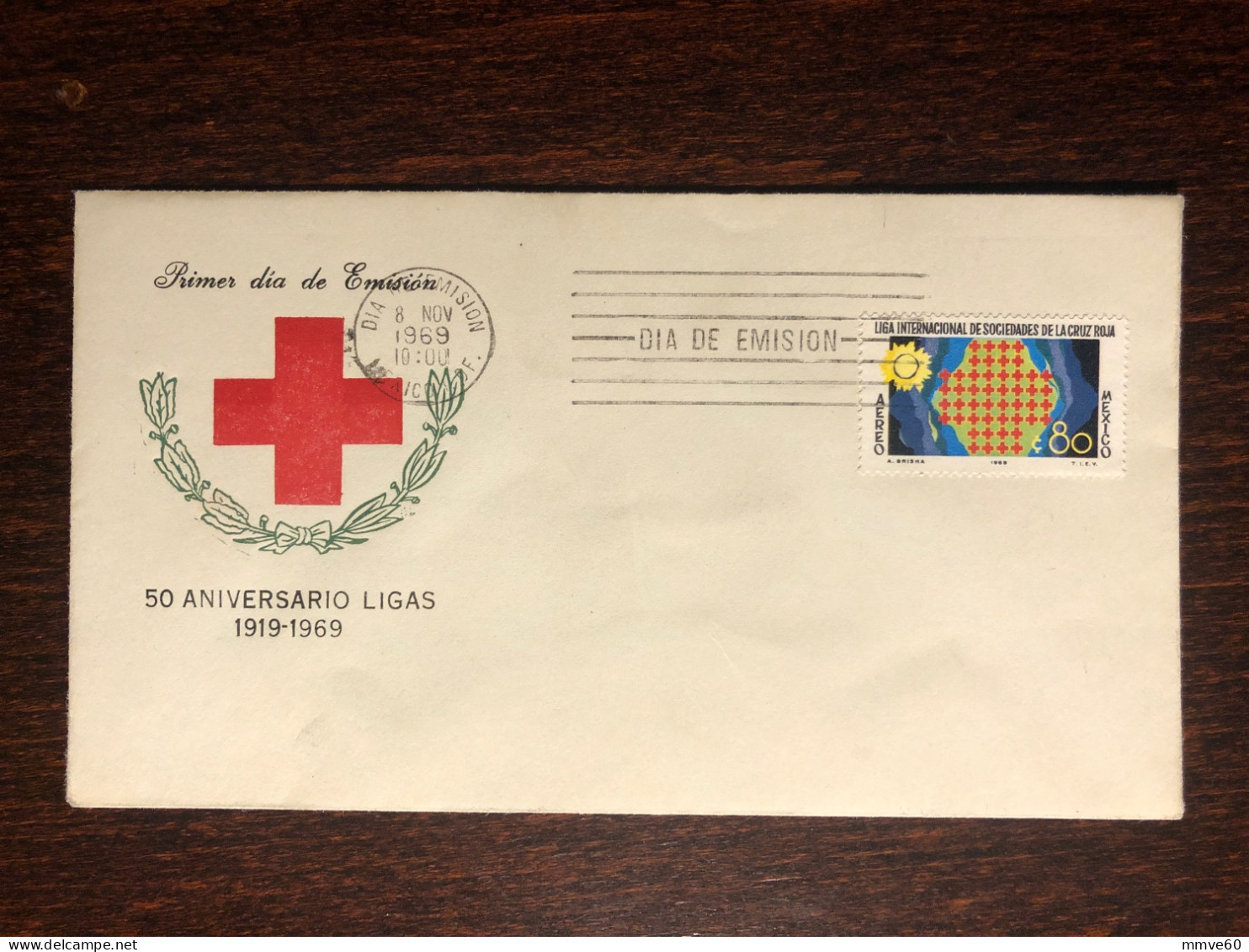 MEXICO FDC COVER 1969 YEAR RED CROSS HEALTH MEDICINE STAMPS - Mexico