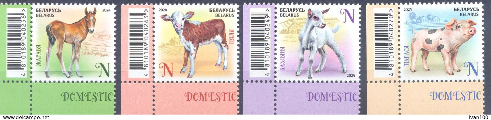 2024. Belarus, Domestic Baby Animals, 4v, Mint/** - Belarus