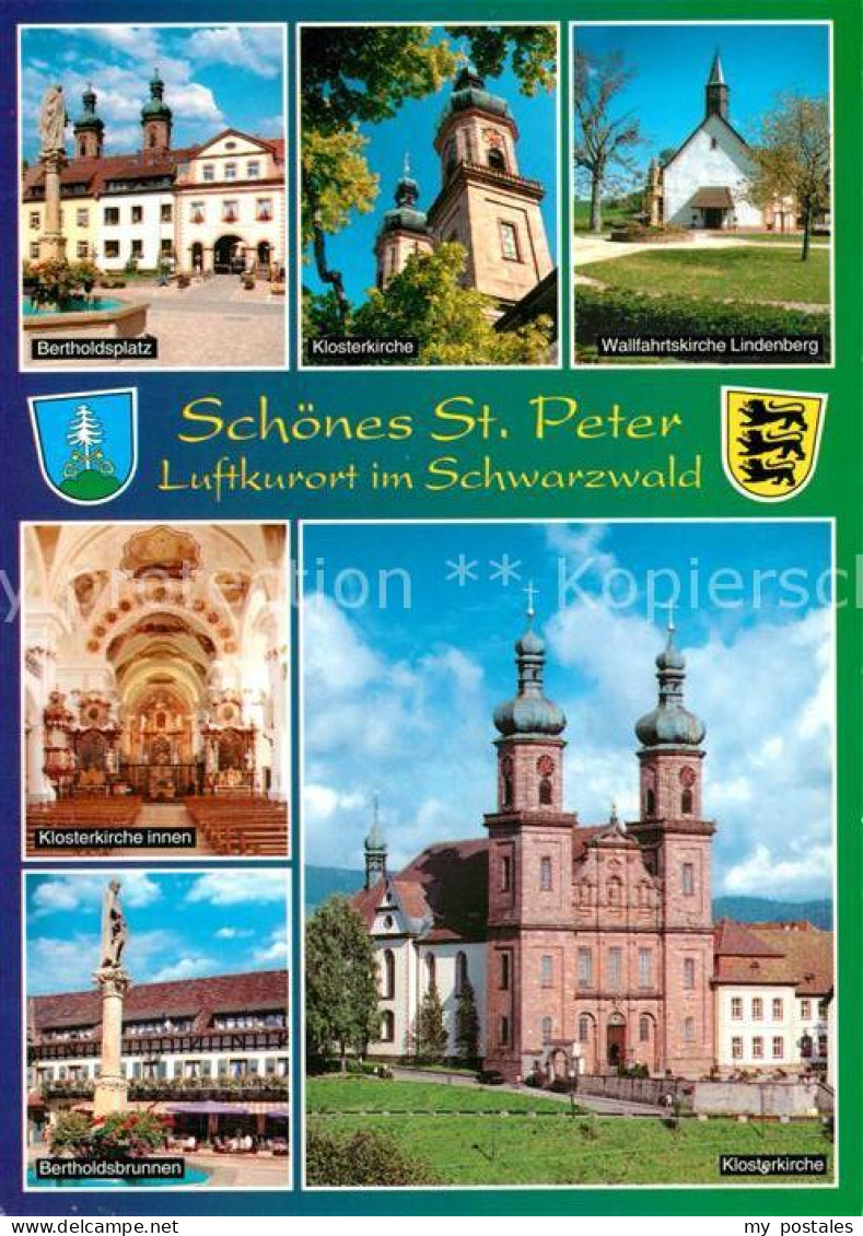 73190274 St Peter Schwarzwald Wallfahrtskirche Lindenberg Bertholdsplatz Kloster - St. Peter