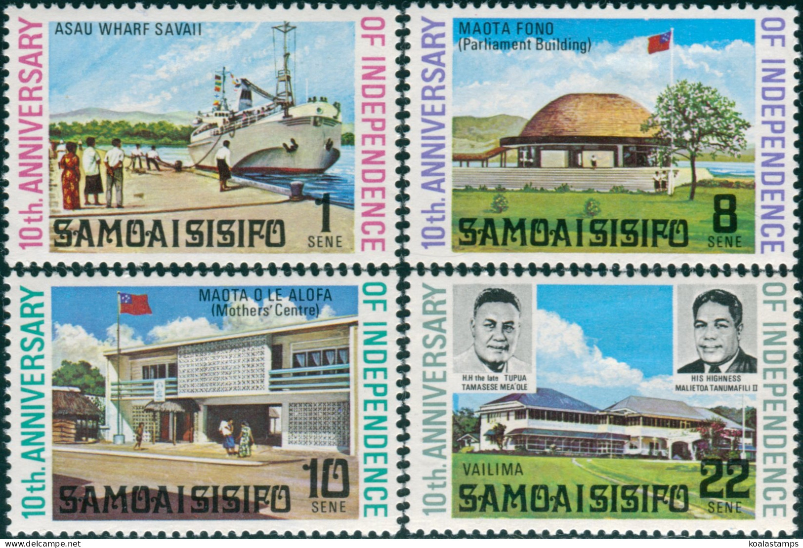 Samoa 1972 SG378-381 Independence Set MLH - Samoa