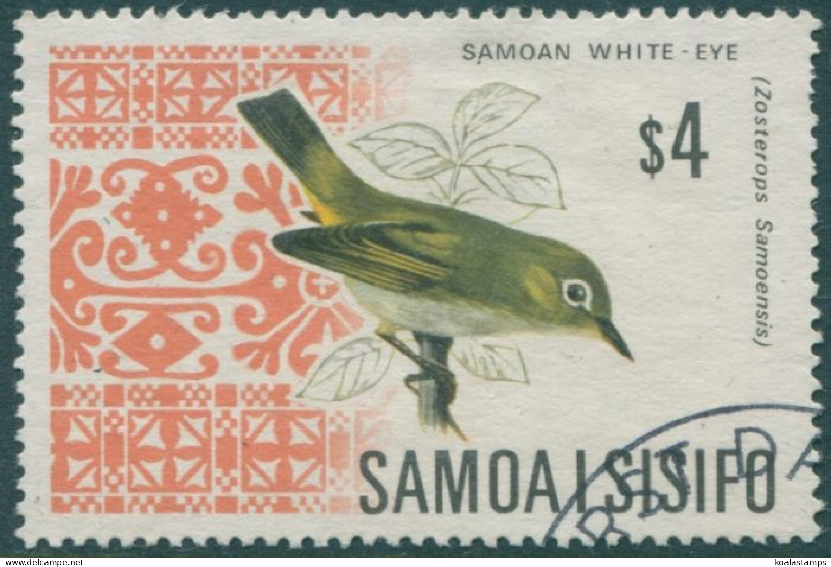 Samoa 1967 SG289b $4 Bird FU - Samoa