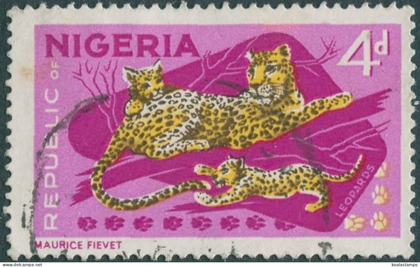 Nigeria 1965 SG177a 4d Leopards FU - Nigeria (1961-...)