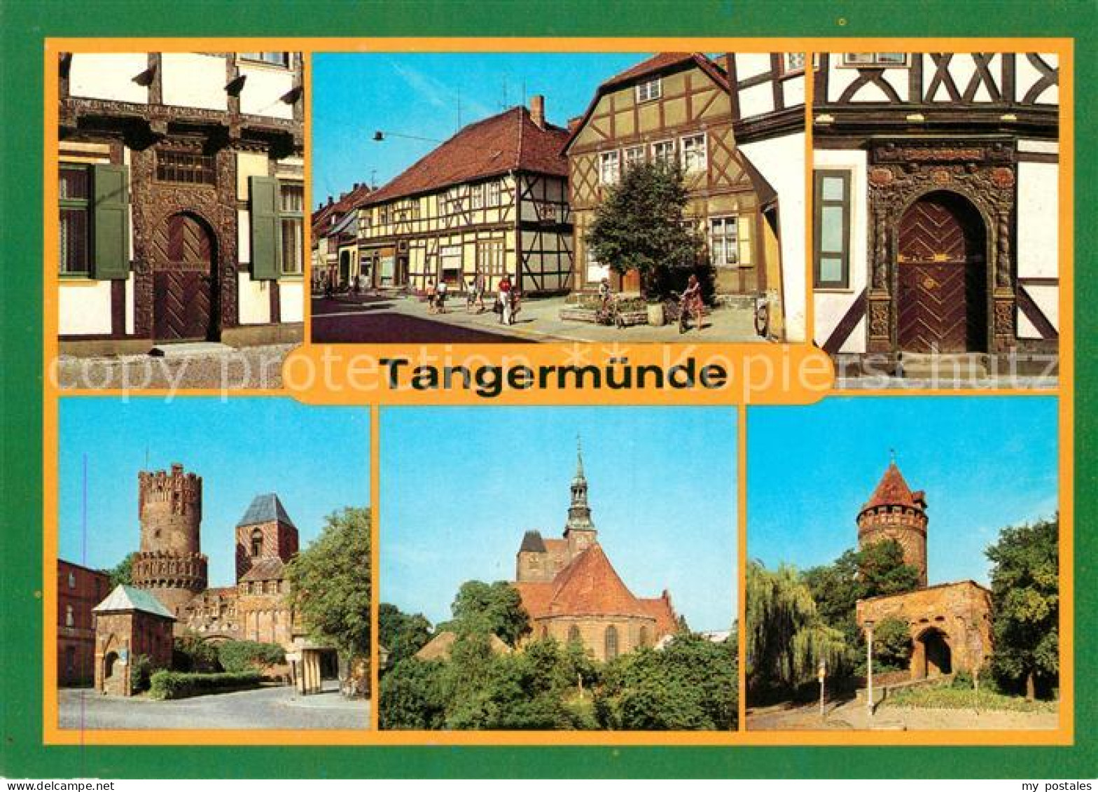 73183053 Tangermuende Portal Leninstrasse Neustaedter Tor Stephanskirche Burgtor - Tangermünde