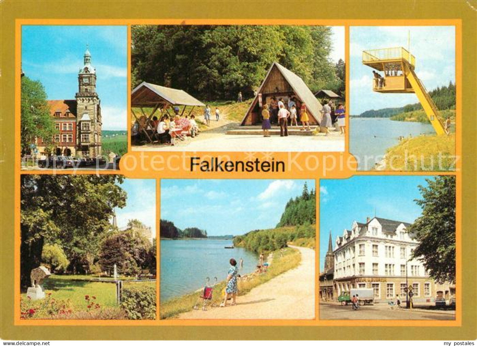 73183048 Falkenstein Vogtland Rathaus Talsperre Schlossfelsen Park Haus Der Lehr - Falkenstein (Vogtland)
