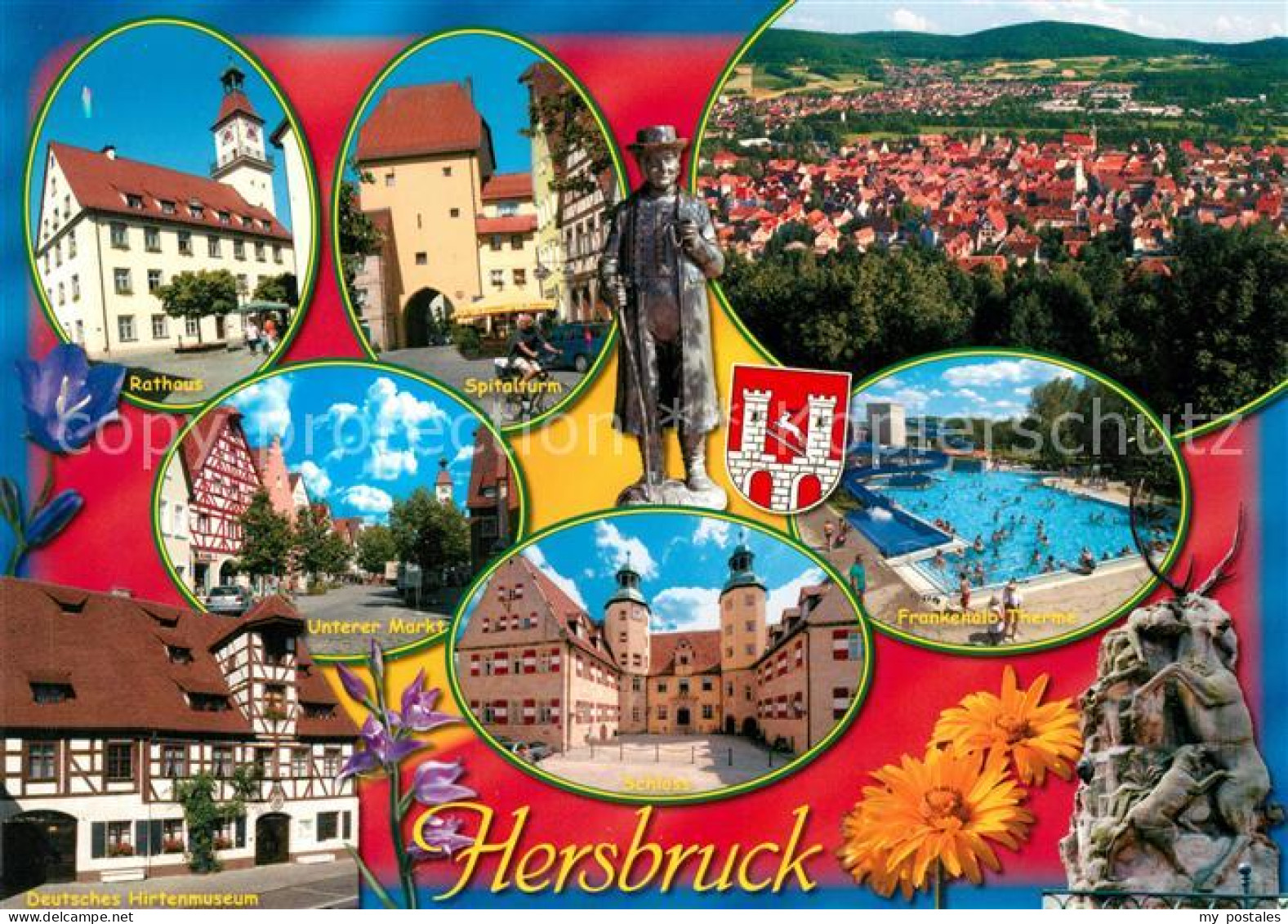 73183034 Hersbruck Rathaus Spitalturm Markt Museum Freibad Therme Schloss Stadtp - Hersbruck