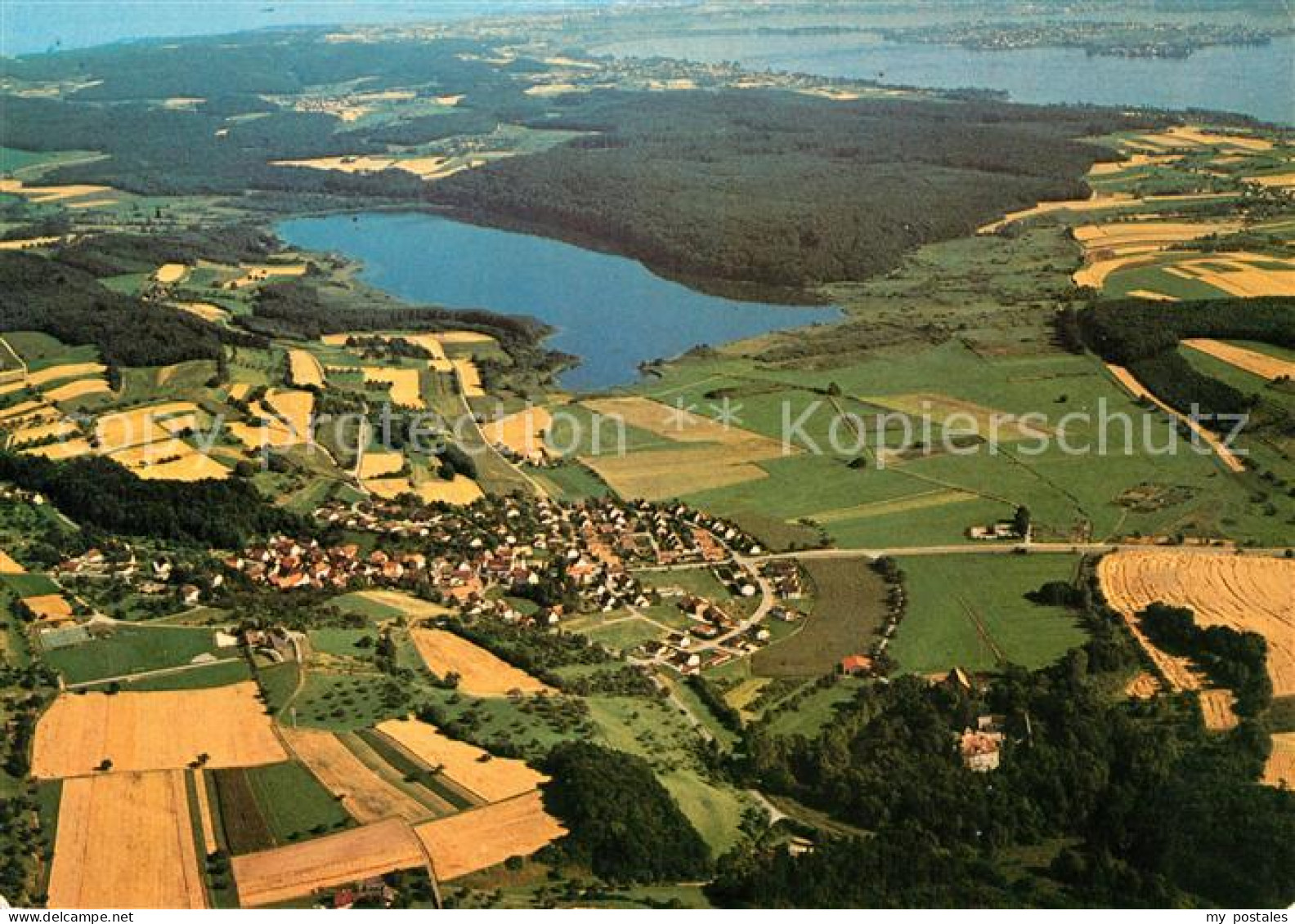 73183022 Moeggingen Radolfzell Bodensee Schloss Moeggingen Mit Dorf Und Mindelse - Radolfzell