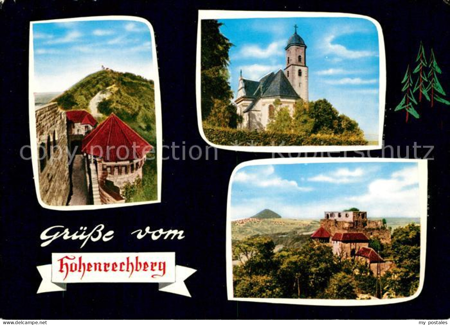 73182817 Hohenrechberg Ruine Rechberg Wallfahrtskirche Hohenstaufen Hohenrechber - Schwäbisch Gmünd