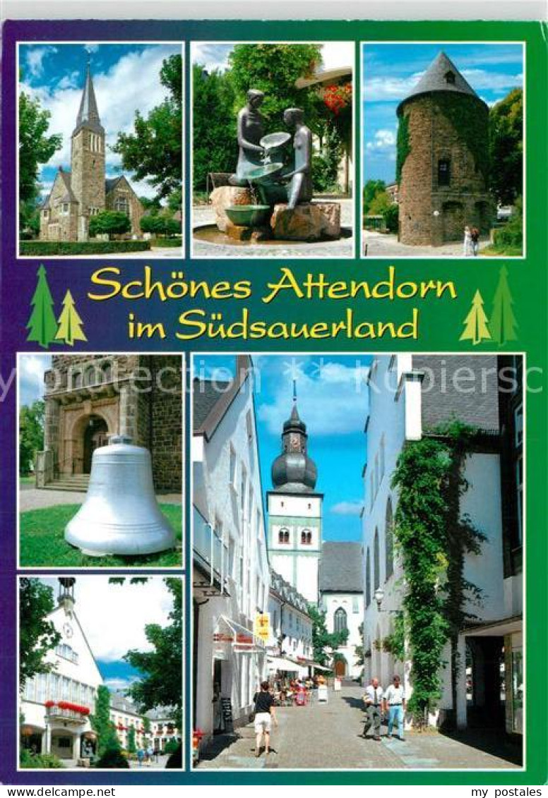 73182745 Attendorn Kirche Plastik Runder Turm Glocke Wasserstrasse Attendorn - Attendorn