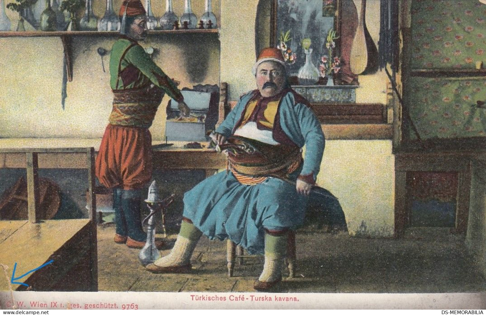 Bosnia - Interior Of Turkish Coffee House Ca.1910 - Bosnie-Herzegovine