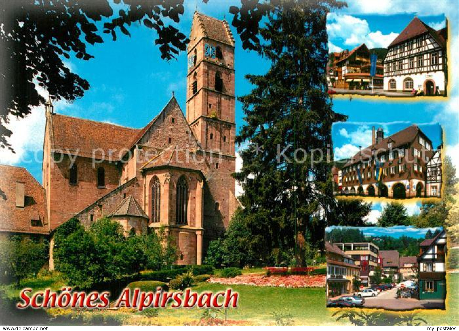 73182420 Alpirsbach Kloster Kirche Fachwerkhaeuser Kurstadt Klosterstadt Im Schw - Alpirsbach