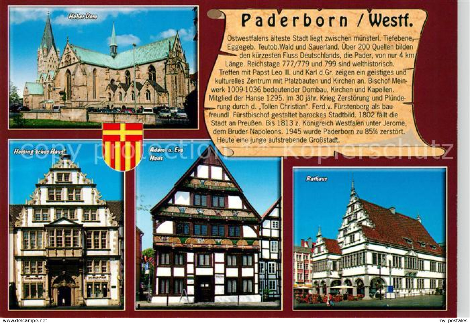 73182118 Paderborn Hoher Dom Heisingsches Haus Adam Und Eva Haus Rathaus Paderbo - Paderborn