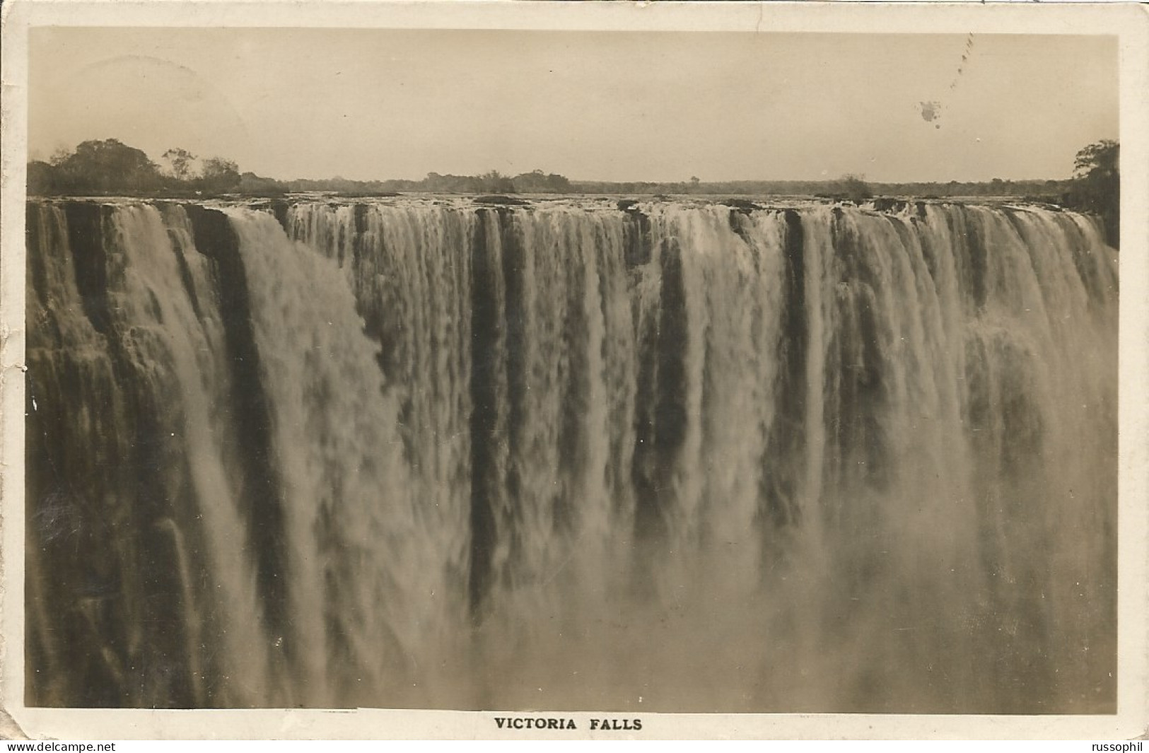 SOUTHERN RHODESIA - FRANKED PC (VIEW OF VICTORIA FALLS) TO FRENCH INDOCHINA - GOOD DESINATION - 1925 - Southern Rhodesia (...-1964)