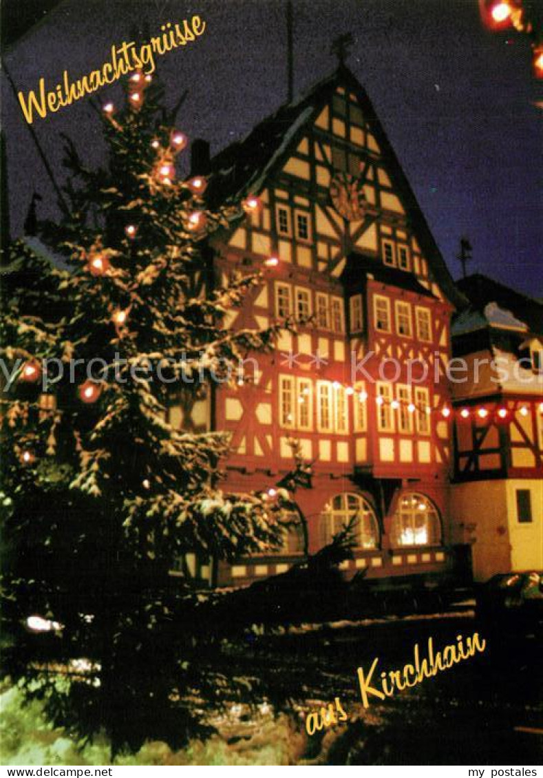 73181976 Kirchhain Hessen Marktplatz Altstadt Christbaum Weihnachtskarte Kirchha - Kirchhain