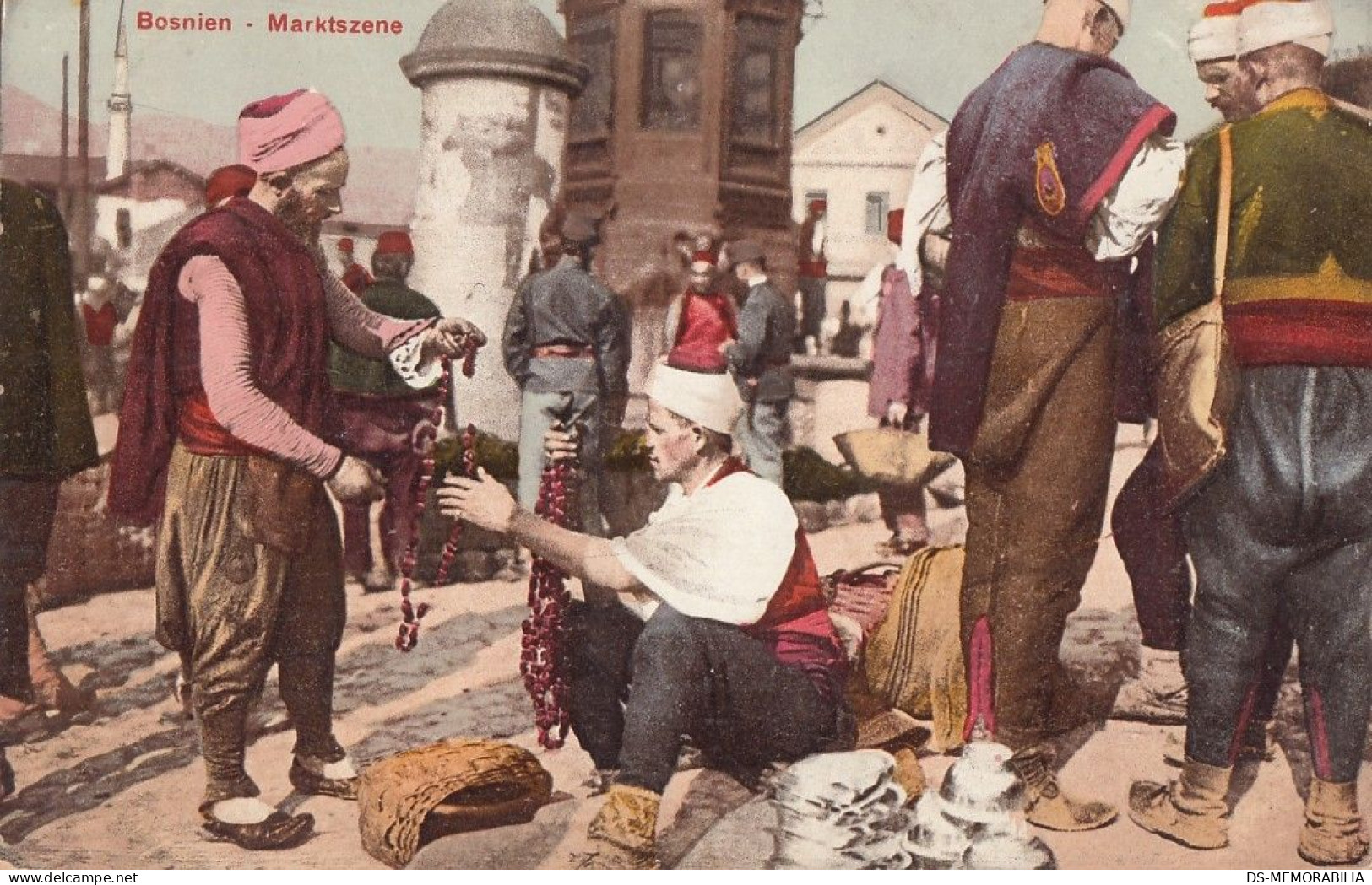 Sarajevo - Street Scene , Bosnian Muslim Merchant Ca.1910 - Bosnie-Herzegovine